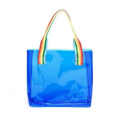 Picture of Honana HN-B65 Colorful Waterproof PVC Travel Storage Bag Clear Large Beach Outdoor Tote Bag