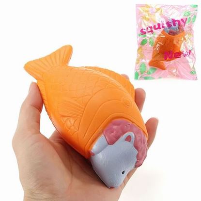 Picture of Squishy Fish Sheep Bread Cake 15cm Slow Rising With Packaging Collection Gift Decor Soft Toy