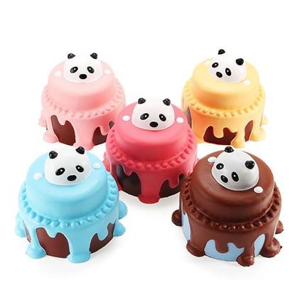 Picture of Squishy Panda Cake 12cm Slow Rising With Packaging Collection Gift Decor Soft Squeeze Toy