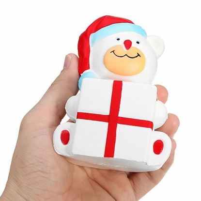 Picture of Squishy Christmas Bear 11cm Gift Sweet Soft Slow Rising Collection Decor Toy