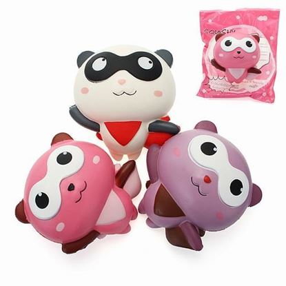 Изображение YunXin Squishy Panda Man Robin Team 12cm Slow Rising With Packaging Collection Gift Decor Toy