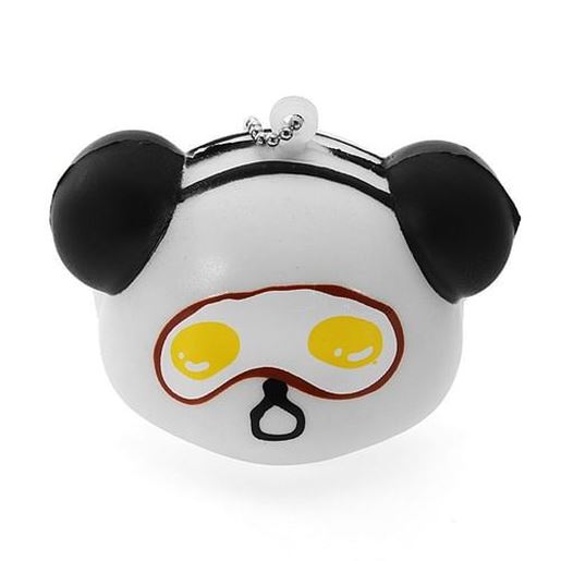 Picture of Squishy Panda Face With Ball Chain Soft Phone Bag Strap Collection Gift Decor Toy