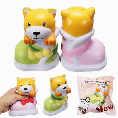 Picture of SquishyShop Puppy In Boots Jumbo Dog Shoes Squishy Slow Rising With Packaging Collection Gift Decor