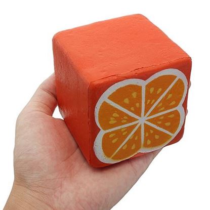 Picture of SquishyShop Orange Toast 7.5cm Bread Squishy Soft Slow Rising Collection Gift Decor Toy