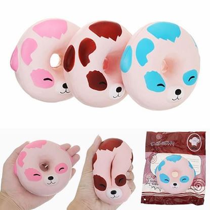 Изображение YunXin Squishy Puppy Dog Donut 10cm Scented Soft Slow Rising With Packaging Collection Gift Toy