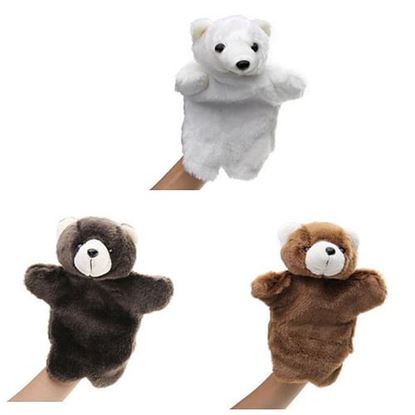 Picture of 27CM Stuffed Animal Bear Fairy Tale Hand Puppet Classic Children Figure Toys Plush