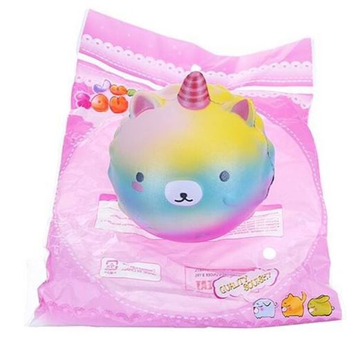 Picture of Cute Soft Rainbow Unicorn Whale Strawberry Squishy Charm Decompression Gift Toy