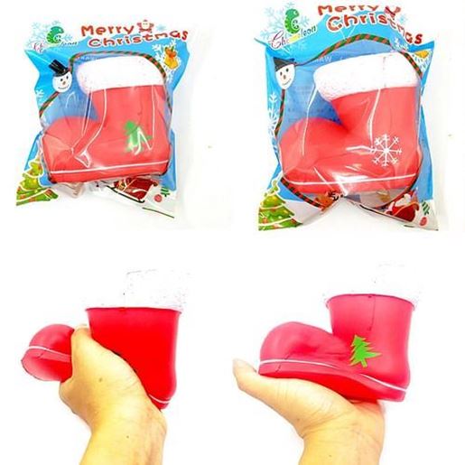 Picture of Chameleon Squishy Christmas Boots Santa Clause Boot Slow Rising With Packaging Gift Decor Toy