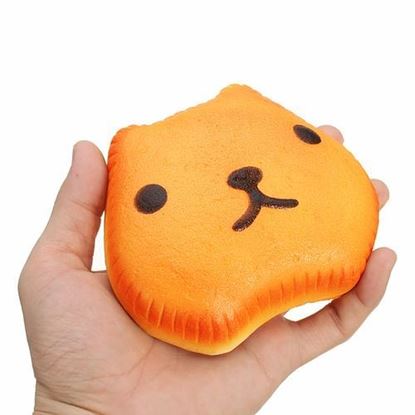 Image de Capybara Squishy 12cm Slow Rising With Ball Chain Tag Cake Bread Collection Gift Decor Toy