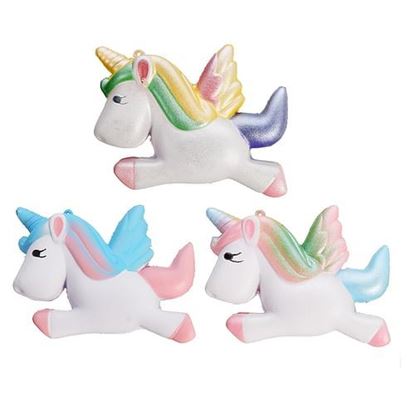 Picture of Squishy Unicorn Horse 13cm Multicolor Soft Slow Rising Cute Kawaii Collection Gift Decor Toy
