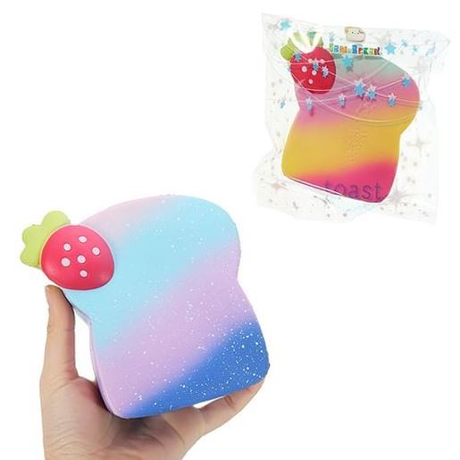 Picture of Vlampo Squishy Marshmallow Toast Bread 10*12*4cm Slow Rising With Packaging Collection Gift Soft Toy