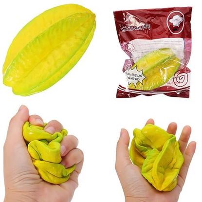 Изображение 15CM Carambola Slow Rising  Squishy Fruit With Packaging Collection Gift Soft Toy