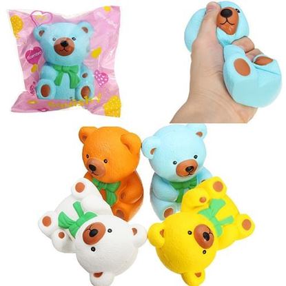 Picture of Slow Rising Squishy 13*10*7CM Pu Bear Simulation Stress Relief Toys With Packaging Collection Gift