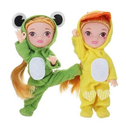 Picture of 17CM Fashion Cartoon Action figure Gesture Dolls Animal Rabbit Baby Doll Toys For Children