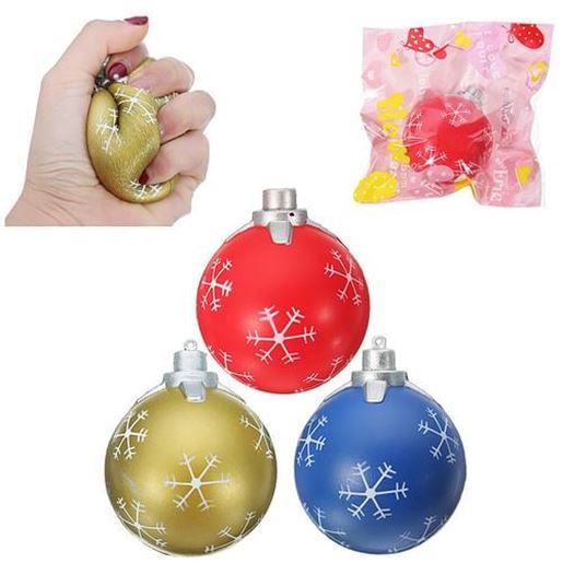 Picture of PU Cartoon Christmas Balls Squishy Toys 9.5cm Slow Rising With Packaging Collection Gift Soft Toy