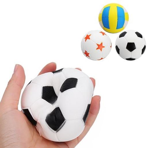 Picture of Jumbo Football Volleyball Squishy Slow Rising Cute Phone Straps Sport Ball Fun Kid Toy