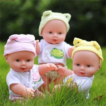 Picture of 30CM Newborn Baby Doll Gift Toy Soft Vinyl Silicone Lifelike Newborn KidsToddler Girl