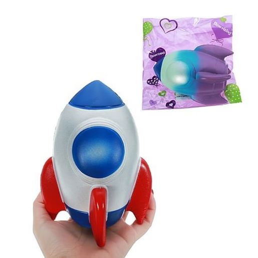 Picture of Squishy Rocket Bread Cake 15cm Slow Rising With Packaging Collection Gift Soft Toy