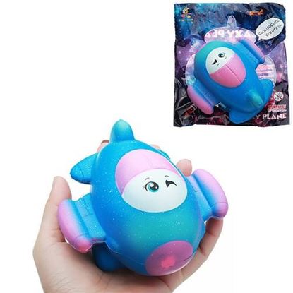 Picture of Taburasa 12CM Cute Galaxy Airplane Plane Squishy Slow Rising Squeeze Toy Kids Gift With Packaging