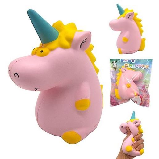 Picture of Areedy Squishy Baby Unicorn Hippo 14cm*10cm*8cm Licensed Super Slow Rising Cute Pink Scented Original Package