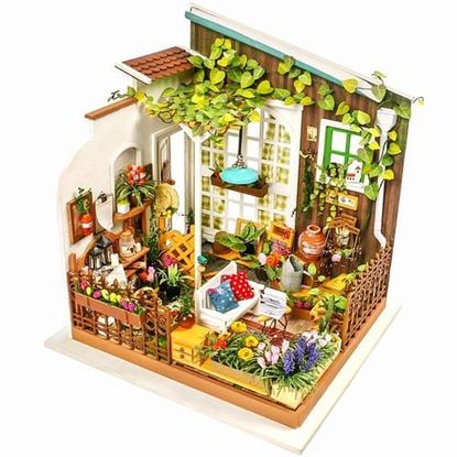 Picture of Robotime DG108 DIY Doll House Miniature With Furniture Wooden Dollhouse Toy Decor Craft Gift