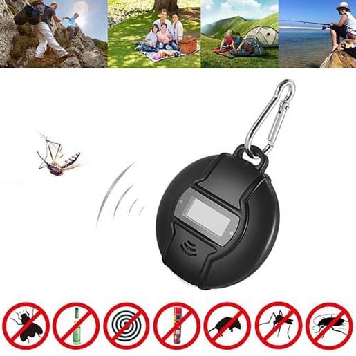 Picture of D3 Portable Solar/USB Ultrasonic Pest Repeller Outdoor with Compass for Travel Pests Control