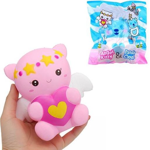 Picture of Creamiicandy Yummiibear Angel Kitty Panda Cloud Licensed Squishy 14cm With Packaging Collection Gift Soft Toy