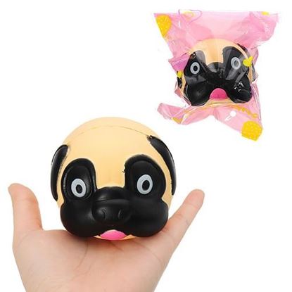 Picture of Dog Head Squishy 8*7*7.2cm Slow Rising With Packaging Collection Gift Soft Toy