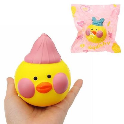 Picture of Yellow Duck Squishy 10*8.5*9cm Slow Rising With Packaging Collection Gift Soft Toy