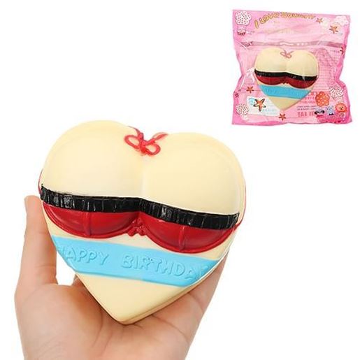 Picture of Swimsuit Love Cake Squishy 10*5*11cm Slow Rising With Packaging Collection Gift Soft Toy