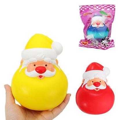 Picture of Simela Squishy Father Christmas Tumbler 13cm Slow Rising Collection Gift Decor Soft Squeeze Toy