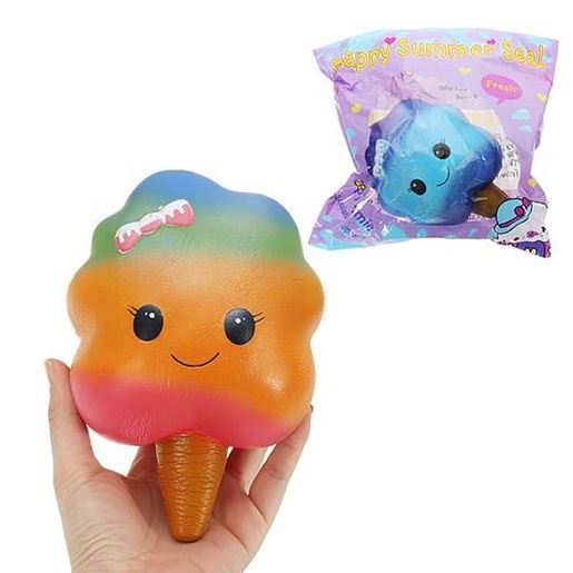 Picture of Marshmallow Squishy 18*11cm Slow Rising Rainbow Cotton Candy Original Packaging  Stress Gift Toy