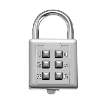 Picture of LK-21 6 Digit Push Button Combination Padlock Travel Suitcase Luggage Lock