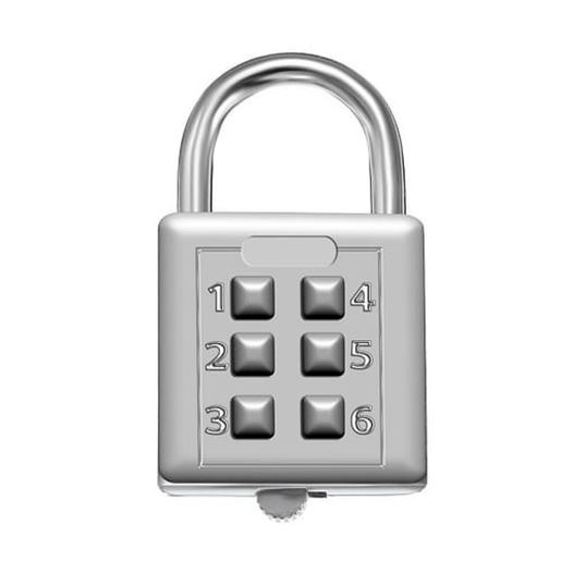 Foto de LK-21 6 Digit Push Button Combination Padlock Travel Suitcase Luggage Lock