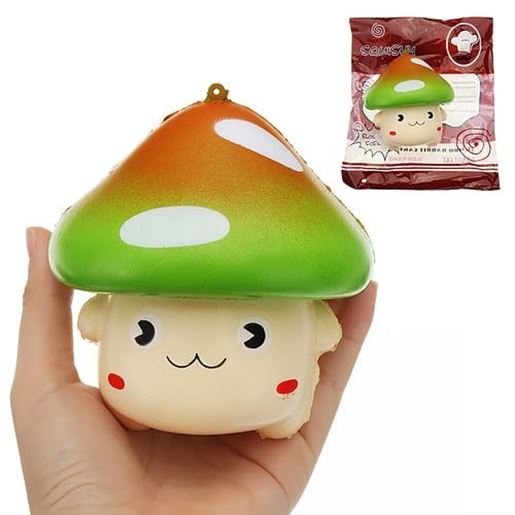 Picture of YunXin Wave Point Large Mushroom Squishy 11*11CM Slow Rising With Packaging Collection Gift Soft Toy