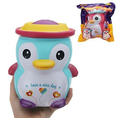 Picture of JJC_SS Squishy Happy Penguin Huge Jumbo 18cm Kawaii Soft Slow Rising Toy Gift With Original Package Collection