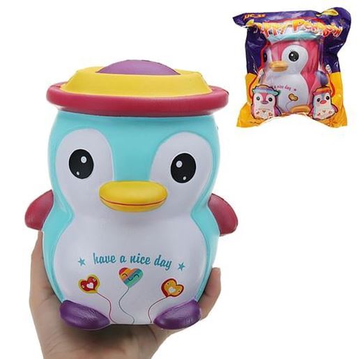 Picture of JJC_SS Squishy Happy Penguin Huge Jumbo 18cm Kawaii Soft Slow Rising Toy Gift With Original Package Collection