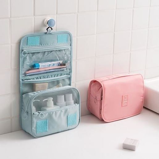 Picture of Hanging Toiletry Bag Travel Organizer Wash Make Up Cosmetic Bag Case for Women Men Toiletry Kit Cosm