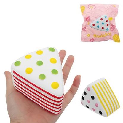 Picture of Triangle Cake Squishy 9*6*7.6CM Slow Rising With Packaging Collection Gift Soft Toy