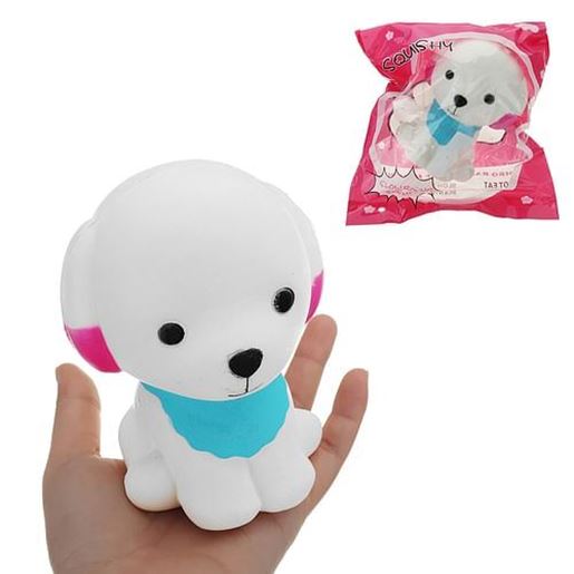 Picture of Teddy Cartoon Puppy Squishy 12.5*9.5CM Slow Rising With Packaging Collection Gift Soft Toy