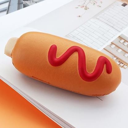 Picture of Meistoyland Squishy Hot Dog Soft Slow Rising Bun Kawaii Cartoon Toy Gift Collection