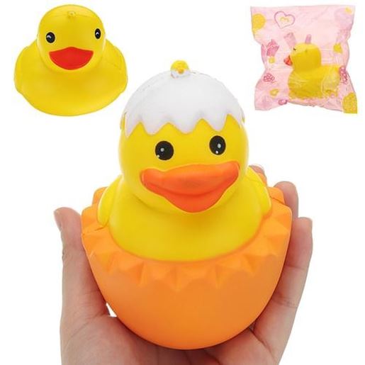 Picture of Cartoon Yellow Duck Squishy 9.5*8CM Slow Rising With Packaging Collection Gift Soft Toy