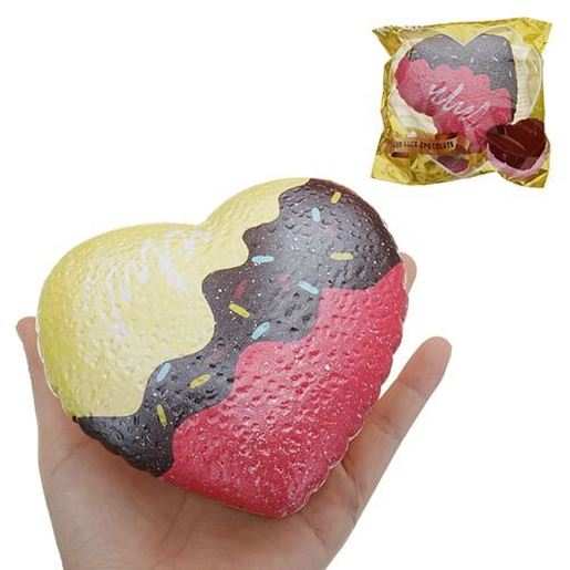 Picture of Kiibru Chocolate Squishy 11.5*10.5*5CM Licensed Slow Rising With Packaging Collection Gift Soft Toy