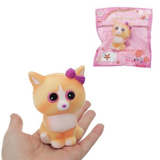 Picture of Yellow Cat Squishy 10*6CM Slow Rising With Packaging Collection Gift Soft Toy