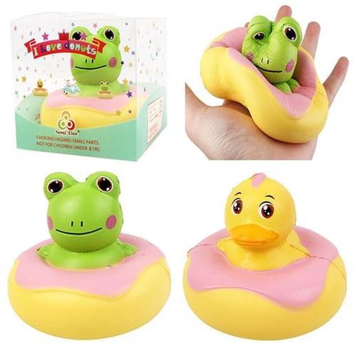 Picture of Sanqi Elan Frog Duck Squishy 10*10*9CM Licensed Slow Rising With Packaging Collection Gift Soft Toy