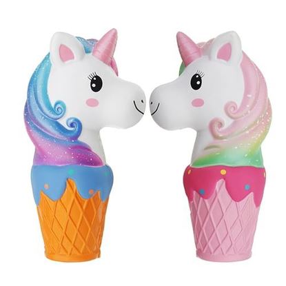 Picture of Oriker Squishy Jumbo 20cm Galaxy Rainbow Horse Animal Cup Slow Rising Scented Toy Gift With Pcaking