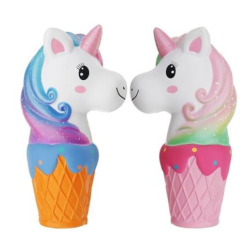 Picture of Oriker Squishy Jumbo 20cm Galaxy Rainbow Horse Animal Cup Slow Rising Scented Toy Gift With Pcaking