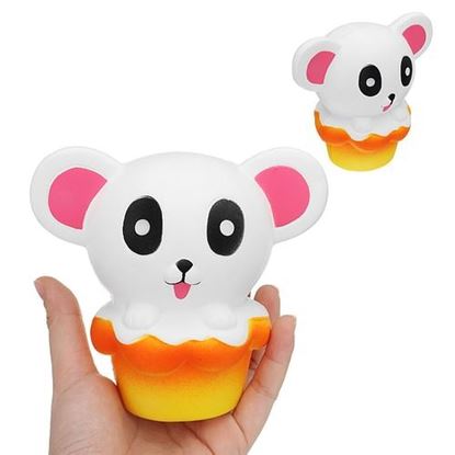 Picture of Bear Cake Squishy 11*12.5*8CM Slow Rising Cartoon Gift Collection Soft Toy