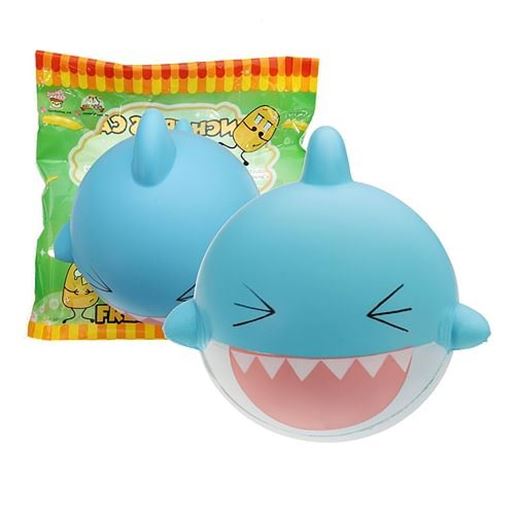 Picture of SquishyFun Shark Squishy 15cm Jumbo Licensed Slow Rising Soft With Packaging Collection Gift