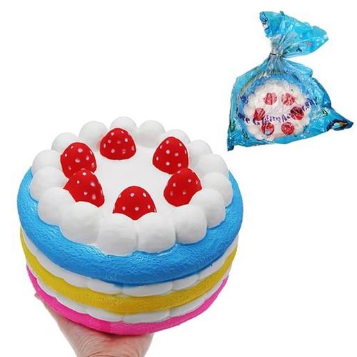 Picture of Giant Strawberry Cake Squishy 25*15CM Huge Slow Rising Soft Toy Gift Collection With Packaging